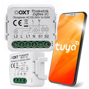OXT Mini 2-kanava ZigBee Tuya Smart Switch -moduuli