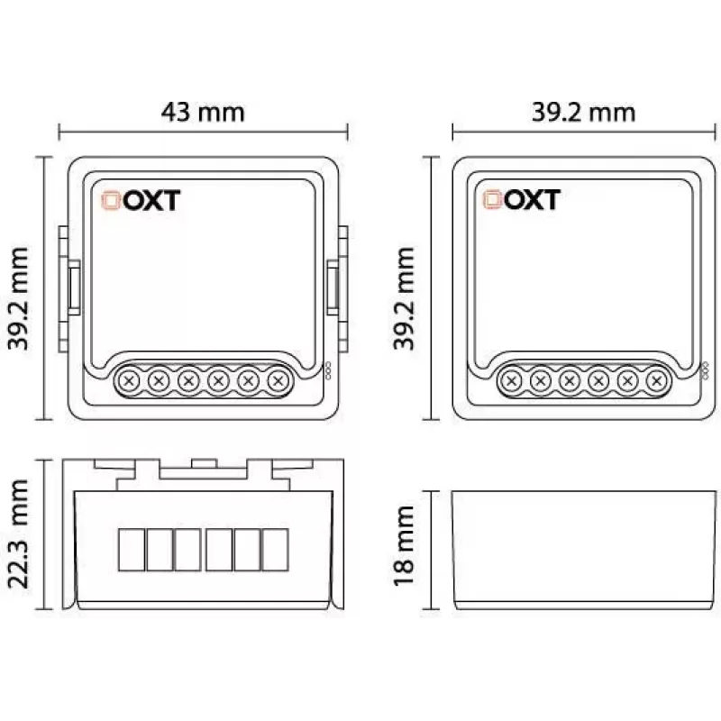 OXT Mini rullaverho-ohjain ZigBee Tuya