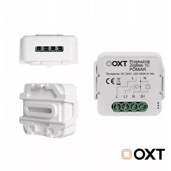 OXT T260P 1-kanava 16A Smart-relemoduuli tehonvalvonnalla, ZigBee 3.0, Tuya-yhteensopiva