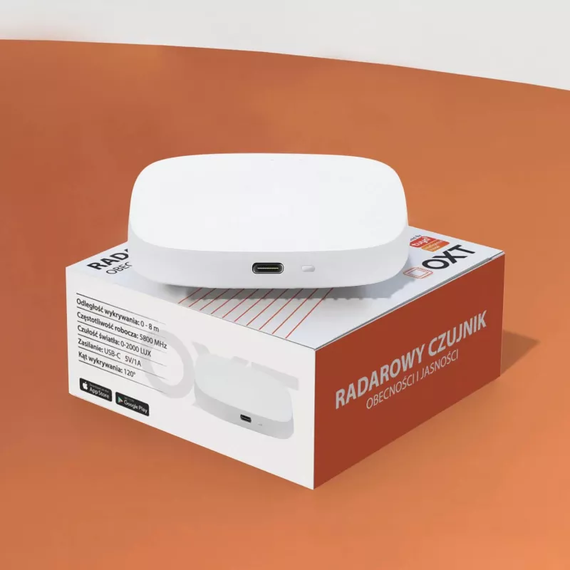 OXT T165 USB ZigBee Tuya millimetriaaltotutka läsnäolo- ja kirkkausanturi