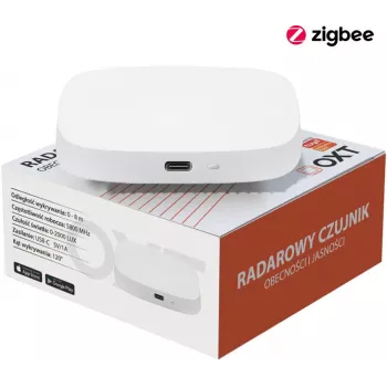 OXT T165 USB ZigBee Tuya millimetriaaltotutka läsnäolo- ja kirkkausanturi
