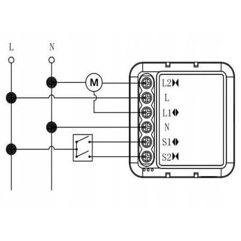 OXT Mini Smart sokkien ja rullaverhojen ohjainmoduuli WiFi+RF Tuya T229