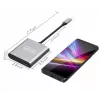 ZENWIRE USB-C-keskitin 4-in-1 sovitin 2x HDMI 4K USB 3.0 Space Gray BYL-2309