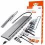ZENWIRE USB-C-keskitin sovitin 12-in-1 telakointiasema 2x HDMI 4K Ethernet RJ45 USB 3.0 BYL-2211