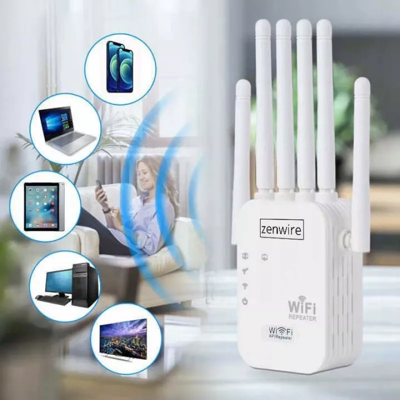 Zenwire WD-R1201U ulkokäyttöön WiFi 5 toistin/tukiasema 1200 Mbps