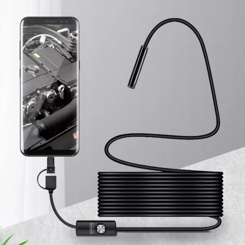 ZENWIRE AN100 USB-C endoskooppi-tarkastuskamera 3,5m 1080p IP67 tarvikkeilla