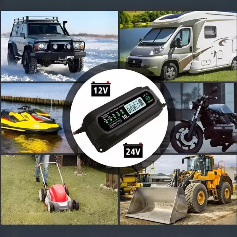 ZENWIRE JMD-10 älykäs autolaturi 12V 24V 10A korjaustoiminnolla