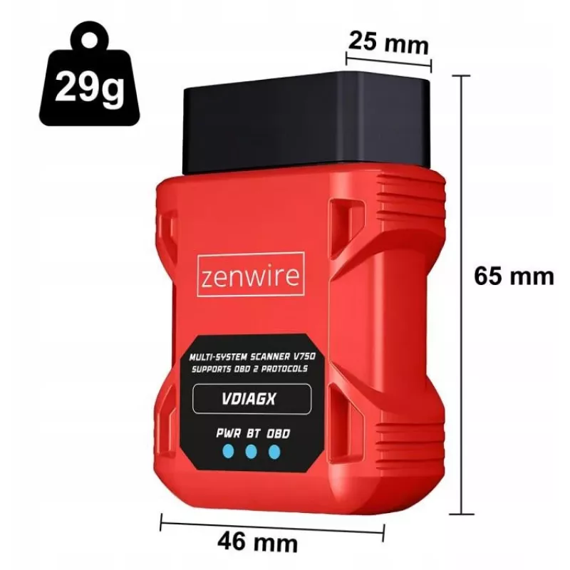 OBD2-diagnostiikkaskanneri ELM327 VDiagX V016 Bluetooth-liitäntä testeri