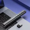 ZENWIRE S9 USB-esityslaserosoitin, 2,4 GHz, punainen laser, musta