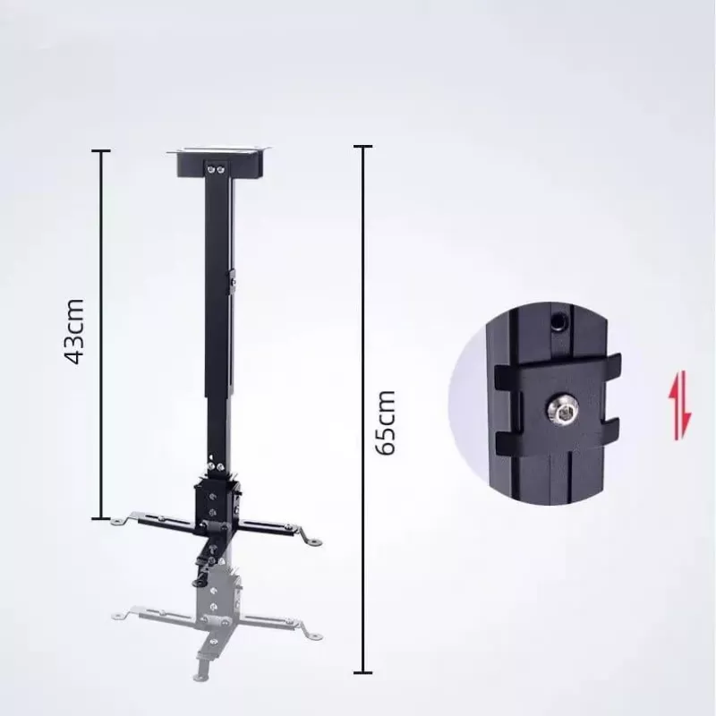 ZENWIRE yleisprojektoriteline katto/seina musta 13kg