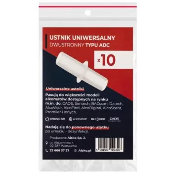 AISKO yleinen kaksipuolinen ADC-suukappale alkometreihin (10 kpl)