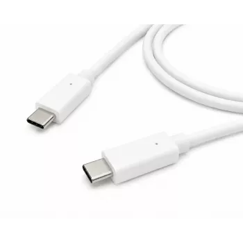 Accura USB-C - USB-C-kaapeli 2,0 m 100 W valkoinen
