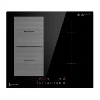 AMZCHEF CE-FS-I72S-FFDD07 4-alueinen induktioliesi 7200W musta kalusteeseen asennettava