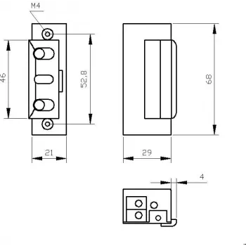 ELEKTRA-PLUS R4-12.11 sähköinen ovenavaaja 12V DC alennettu virta