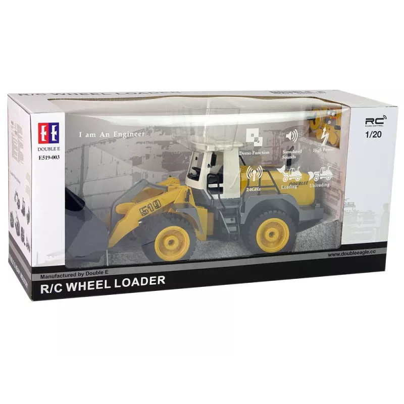 Double E kauko-ohjattava kaivinkone R/C 1:20 nostovarsi