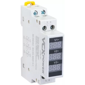 VCX DVM 3-vaiheinen modulaarinen jännitteenilmaisin 80-500V AC DIN-kisko