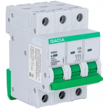 GACIA N8BH 10kA C 3P 20A johdonsuojakatkaisija MCB