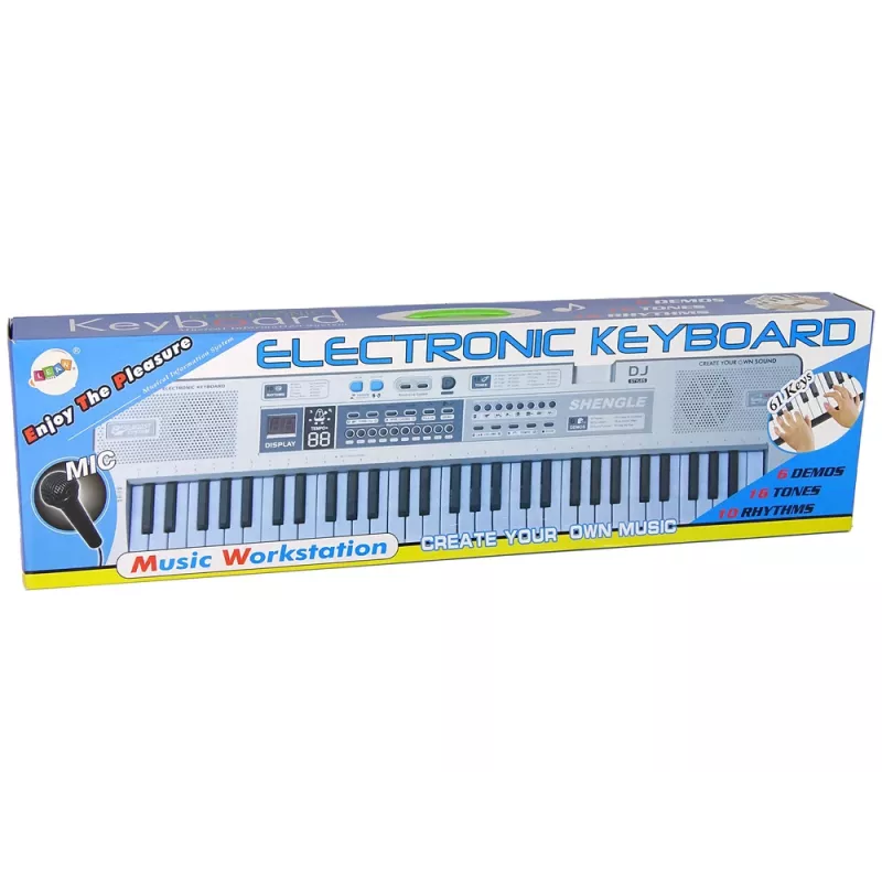 LEAN TOYS Keyboard MQ-6110 mikrofoni-urut 61 kosketinta