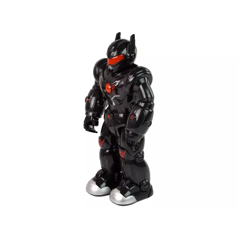LEAN TOYS interaktiivinen robotti kävelytoiminnolla, äänellä ja valolla, musta