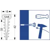 Quick Mount -klipsi - Flat USMP-3 Elektro-Plast Opatówek 600 kpl LAATIKKO 16.23