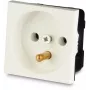 JAVEL maadoitettu pistorasia 1 moduuli uppoasennus valkoinen 16A 250V