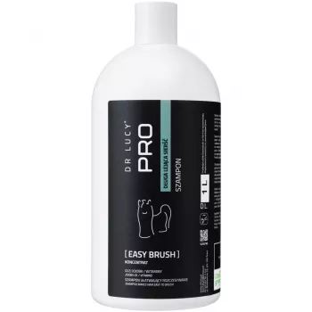 DR LUCY PRO EASY BRUSH 1L shampoo pitkälle, laskeutuvalle karvalle – selvittävä ja helppo harjata