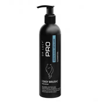 DR LUCY PRO EASY BRUSH 250 ml - shampoo helpompaan harjaamiseen koirille, joilla on pitkä, karkea karva