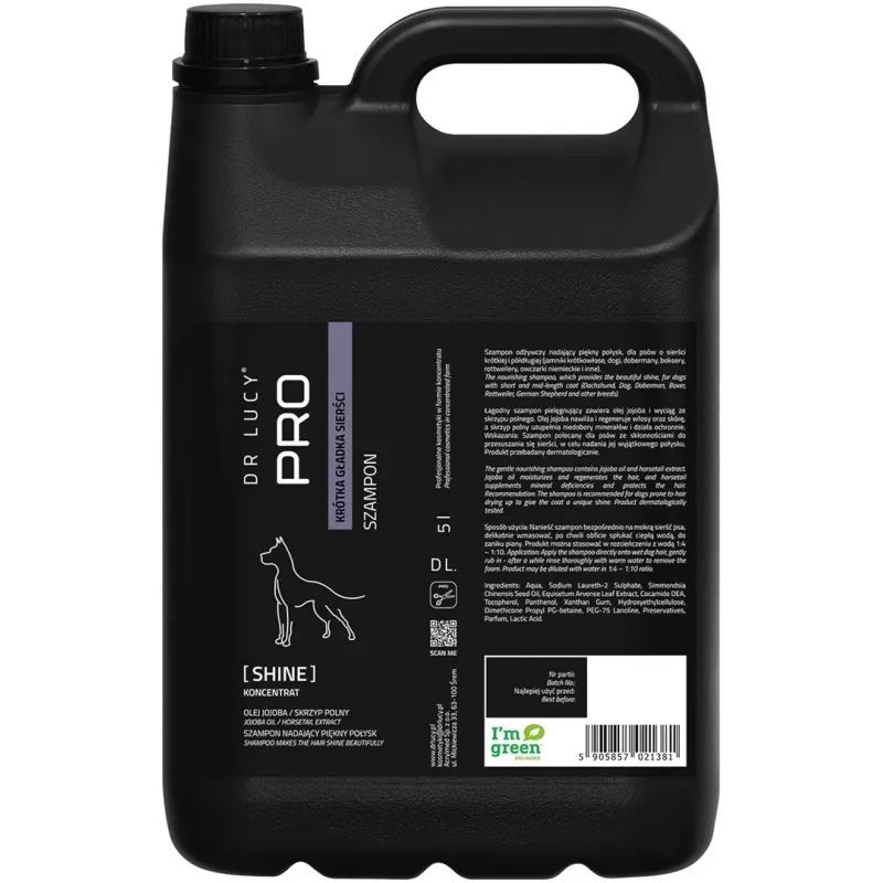 DR LUCY Shine Short Hair koirashampoo 5 L