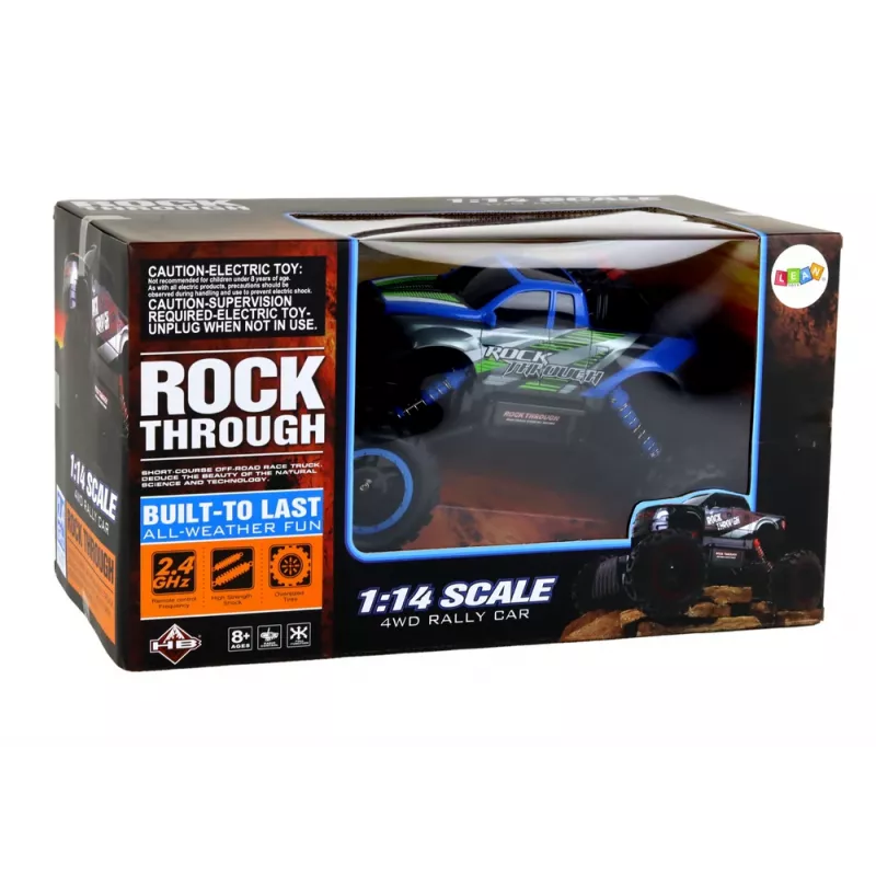 LEAN TOYS offroad-kauko-ohjattava RC-auto 1:14 2.4G sininen