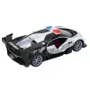 LEAN TOYS kauko-ohjattava RC-poliisiauto mittakaavassa 1:12, valkoinen