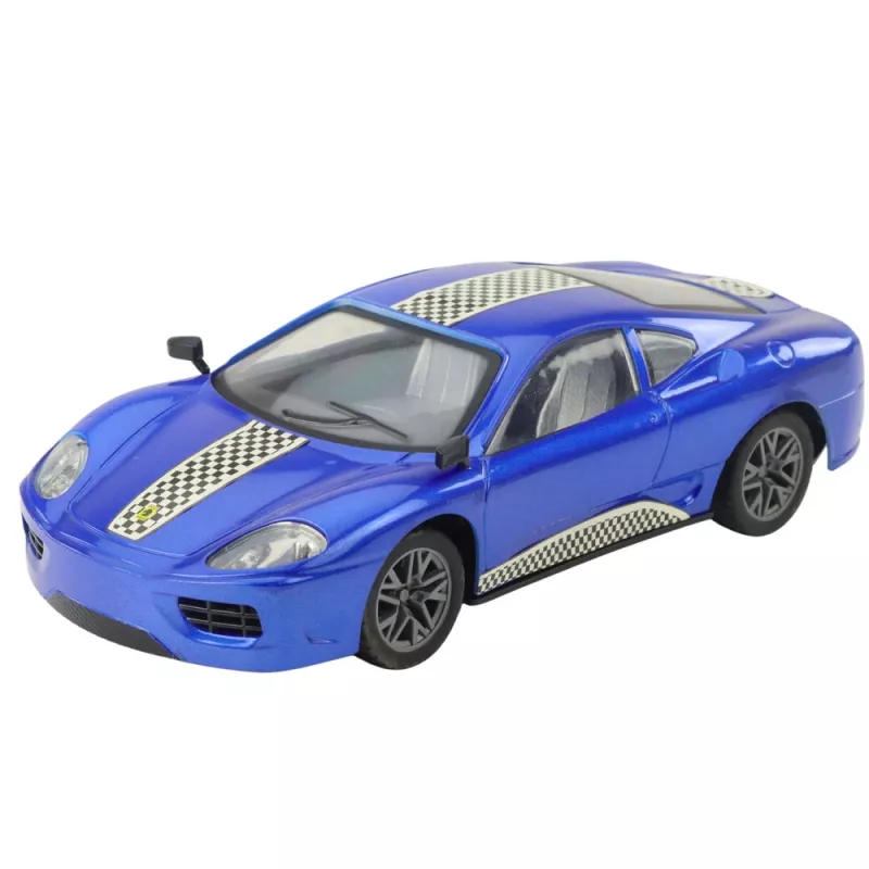 LEAN TOYS RC-kauko-ohjattava urheiluauto valoilla sininen 1:16