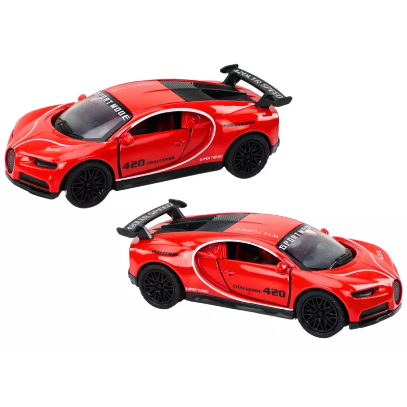LEAN TOYS auto urheiluauto 1:32 kitkaveto punainen