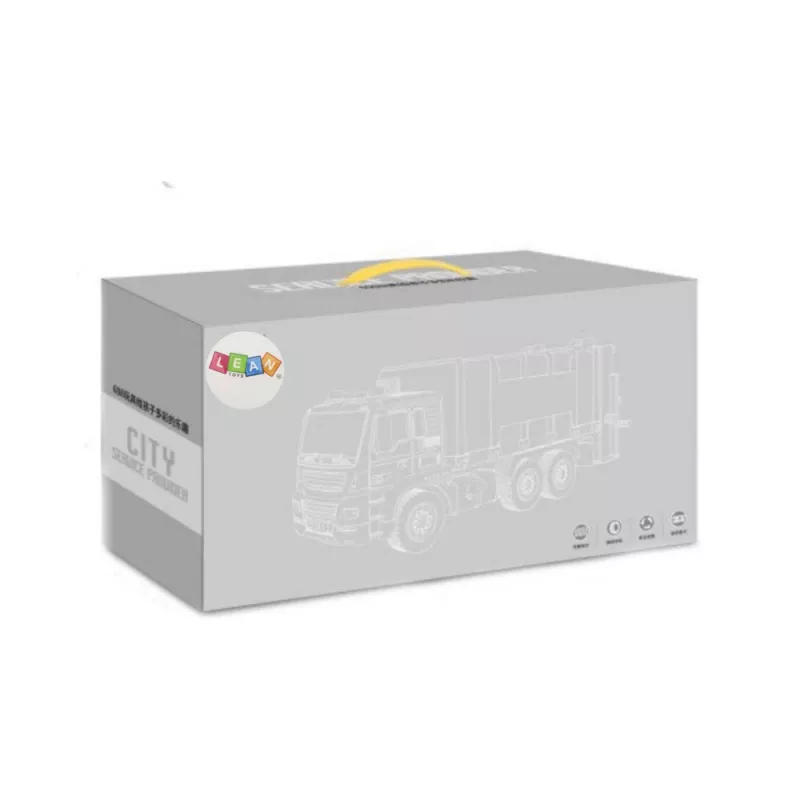 LEAN TOYS sininen betoniauto kuorma-auto pyörivällä rummulla, ääni- ja valotehosteilla