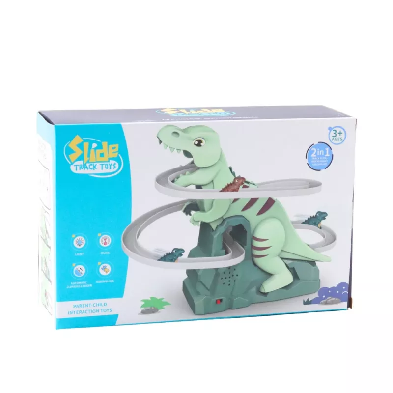 LEAN TOYS rata liuku dinosaurus kiipeily valot äänet