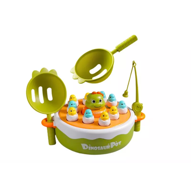 LEAN TOYS peli dinosaurukset onkivavat tarvikkeet puu vihreä