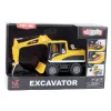 LEAN TOYS rakennus kaivinkone puskutraktori liikkuvalla kauhalla, ohjaamolla, valo & ääni