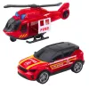LEAN TOYS paloauto hinausauto helikopteri auto valot äänet punainen