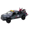 LEAN TOYS pickup kuorma-auto moottorin valoilla ja äänillä harmaa 1:12