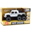 LEAN TOYS offroad-auto kitkaveto valot äänet helmenvalkoinen 6x6 1:16