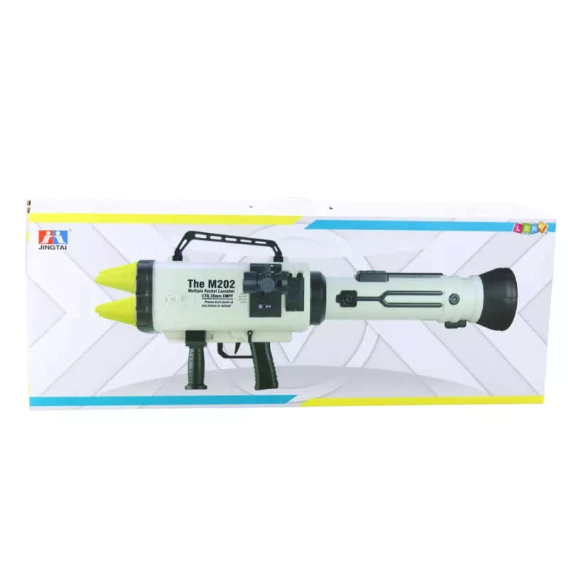 LEAN TOYS valtava rakettilaukaisin M202 vaahtomuoviohjuksilla 68 cm