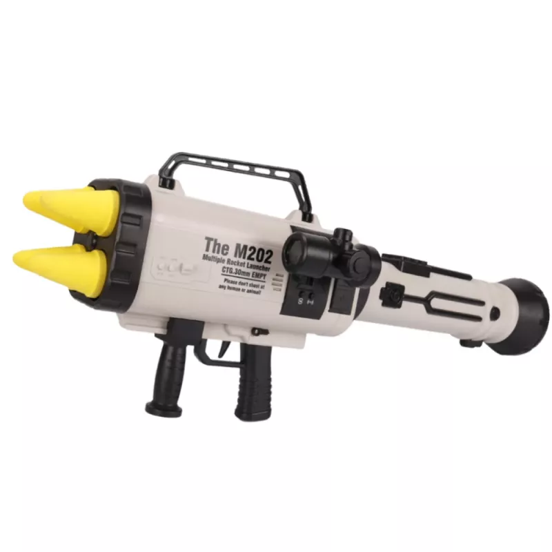 LEAN TOYS valtava rakettilaukaisin M202 vaahtomuoviohjuksilla 68 cm