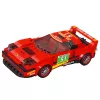 LEAN TOYS rakennuspalikat auto robotti 2in1 punainen veto 329 osaa