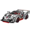 LEAN TOYS rakennuspalikat urheiluauto robotti 2in1 harmaa 363 osaa