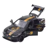 LEAN TOYS urheiluauto metalli pull-back veto valot äänet musta 1:32