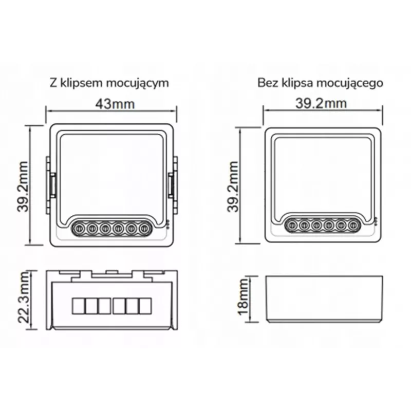 OXT mini kohtausohjainmoduuli 12 toimintoa 230V ZigBee TUYA T254