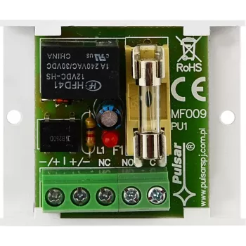 PULSAR AWZ510 relemoduuli - 1x SPDT, 12V DC kela, 1A