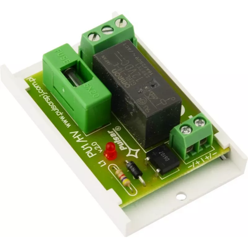 Pulsar AWZ514 relemoduuli, 1x SPDT, 10-16V DC, 1A, ruuviliittimet