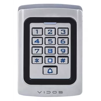 VIDOS yhdistelmälukko ZS41-lukijalla - itsenäinen kulunvalvonta, PIN & kortti, IP65