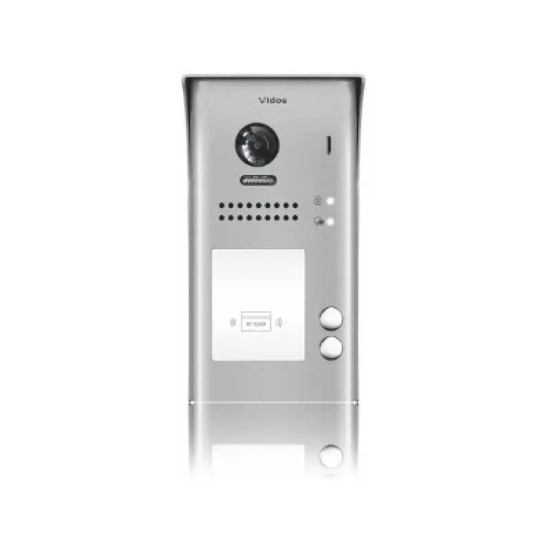 VIDOS DUO S1102A 2 perheen videorajapintalaite, ruostumaton teräs, Full HD, 2-johdin, musta
