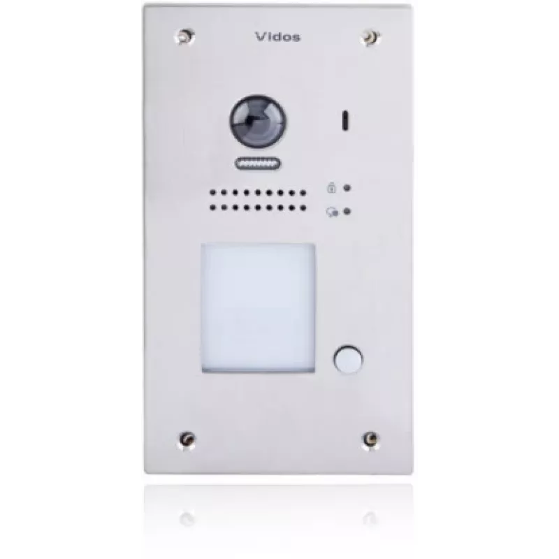 VIDOS DUO S1201A 2-johdin videorajapintalaite RFID:llä, Full HD 1080p, hopea/tummanharmaa